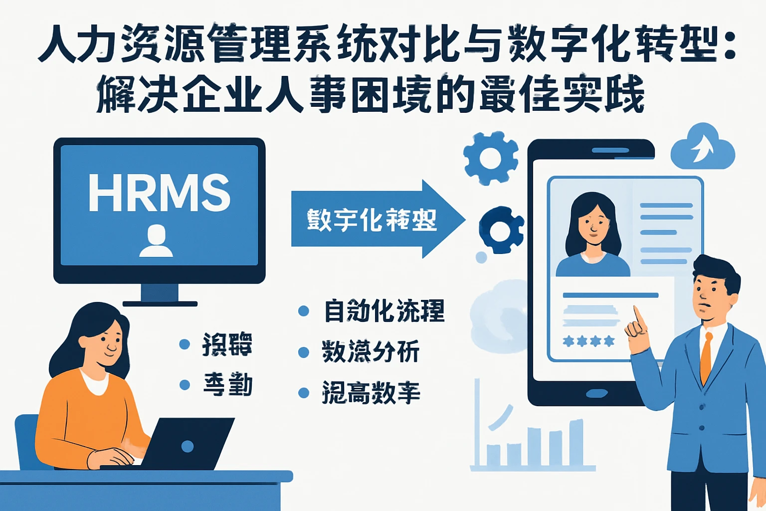 人力资源管理系统对比与数字化转型：解决企业人事困境的最佳实践