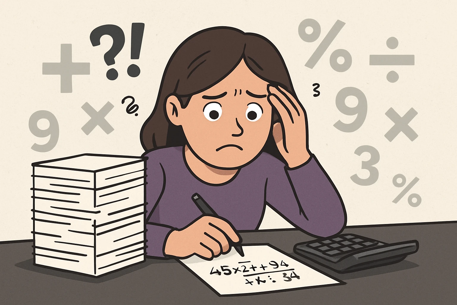 2. 计算量大且易出错:手工核算效率低下