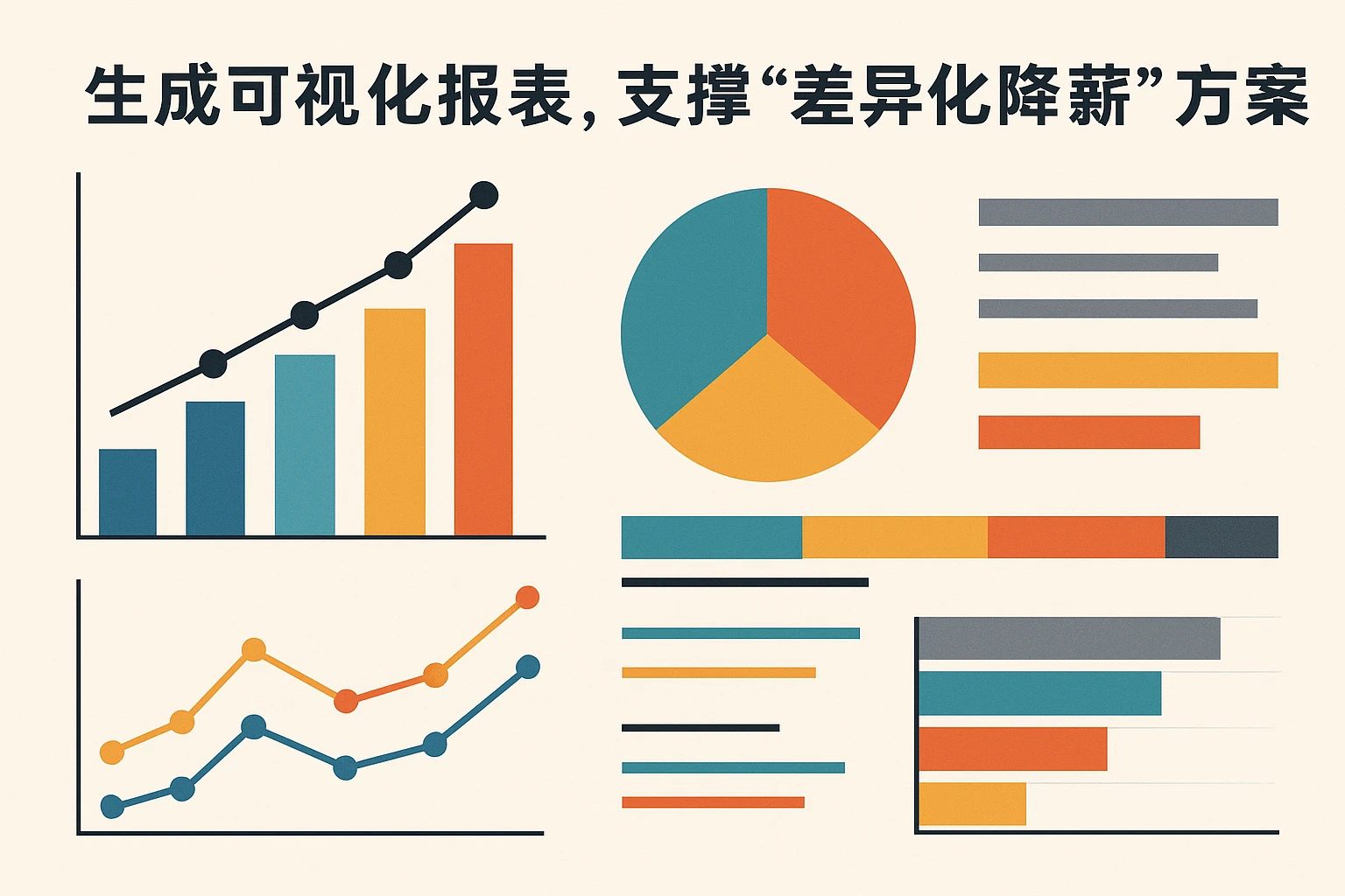 2. 生成可视化报表，支撑“差异化降薪”方案
