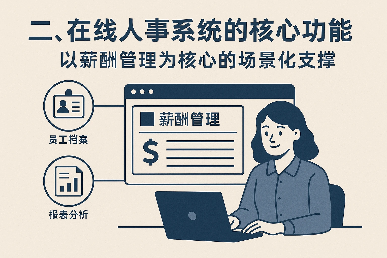二、在线人事系统的核心功能：以薪酬管理为核心的场景化支撑