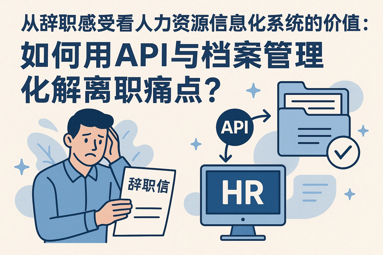 从辞职感受看人力资源信息化系统的价值:如何用API与档案管理化解离职痛点?