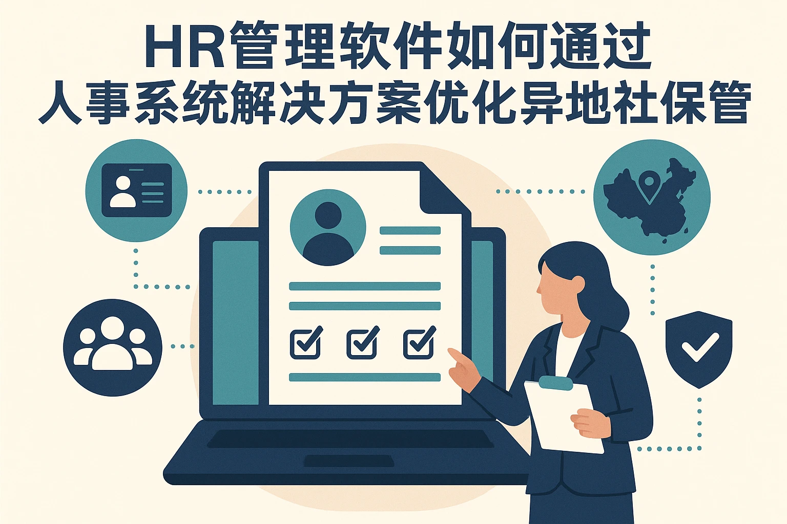 HR管理软件如何通过人事系统解决方案优化异地社保管理