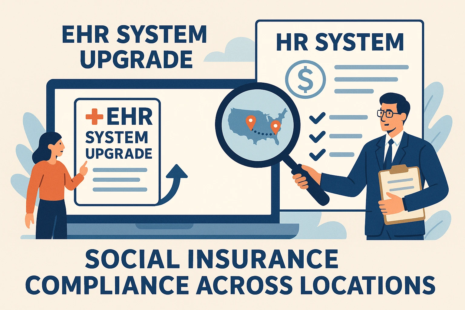 EHR系统升级与人事系统价格优化:解决异地社保合规难题