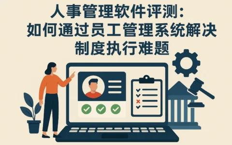 人事管理软件评测：如何通过员工管理系统解决制度执行难题