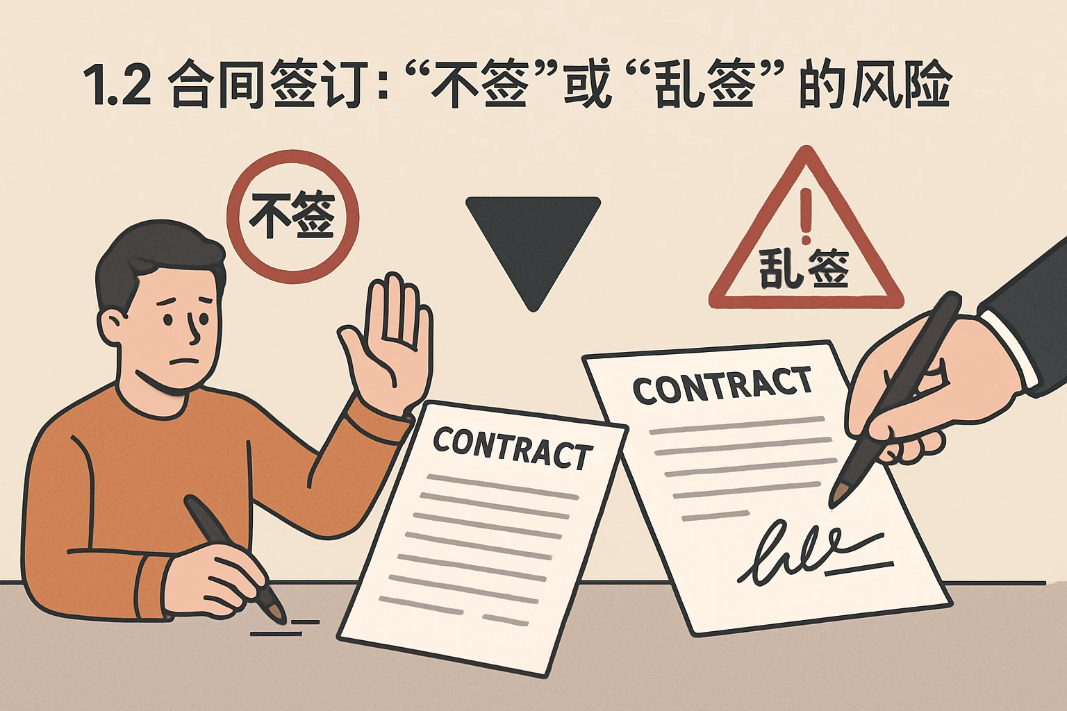 1.2 合同签订:“不签”或“乱签”的风险