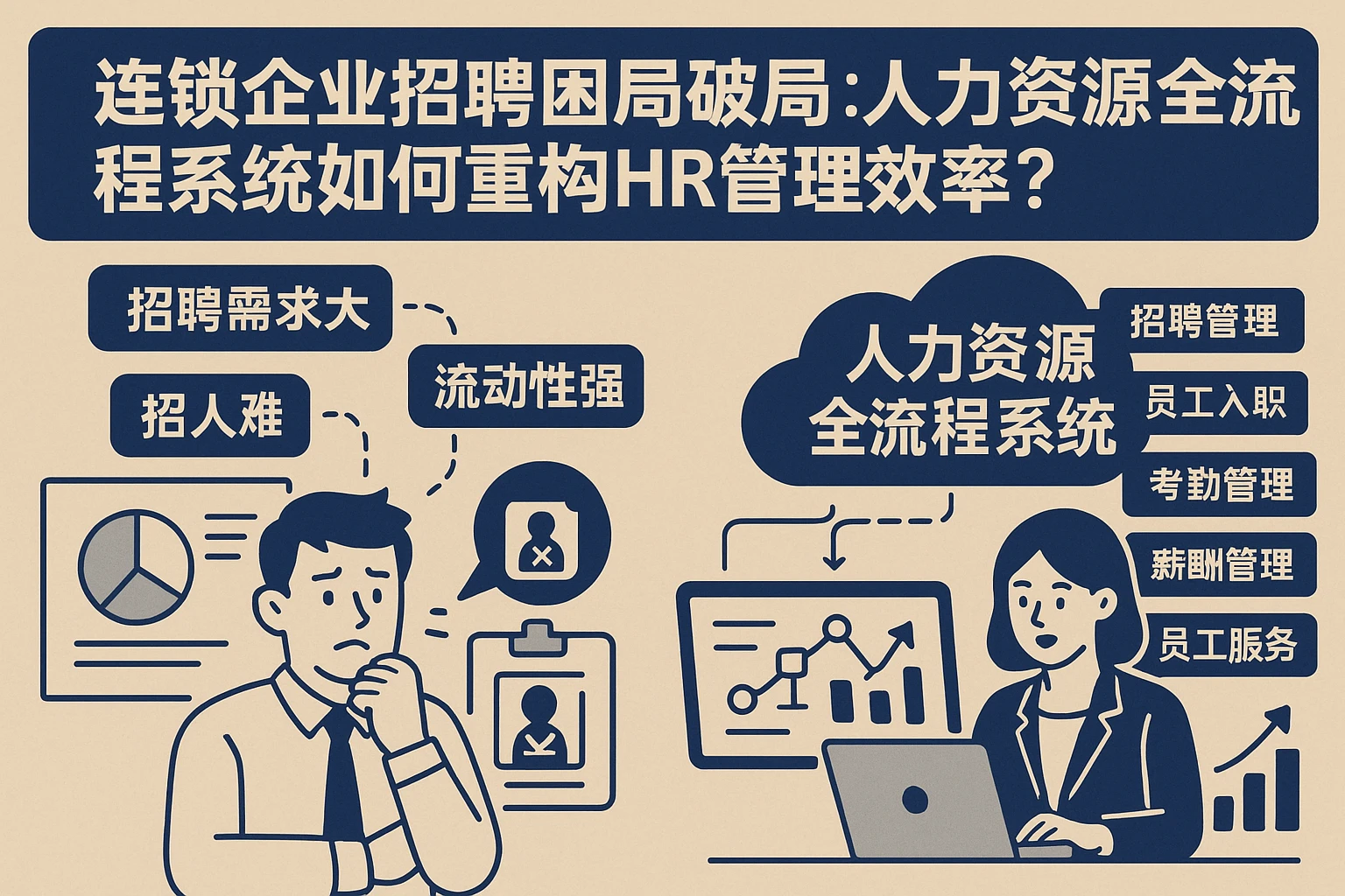 连锁企业招聘困局破局：人力资源全流程系统如何重构HR管理效率？