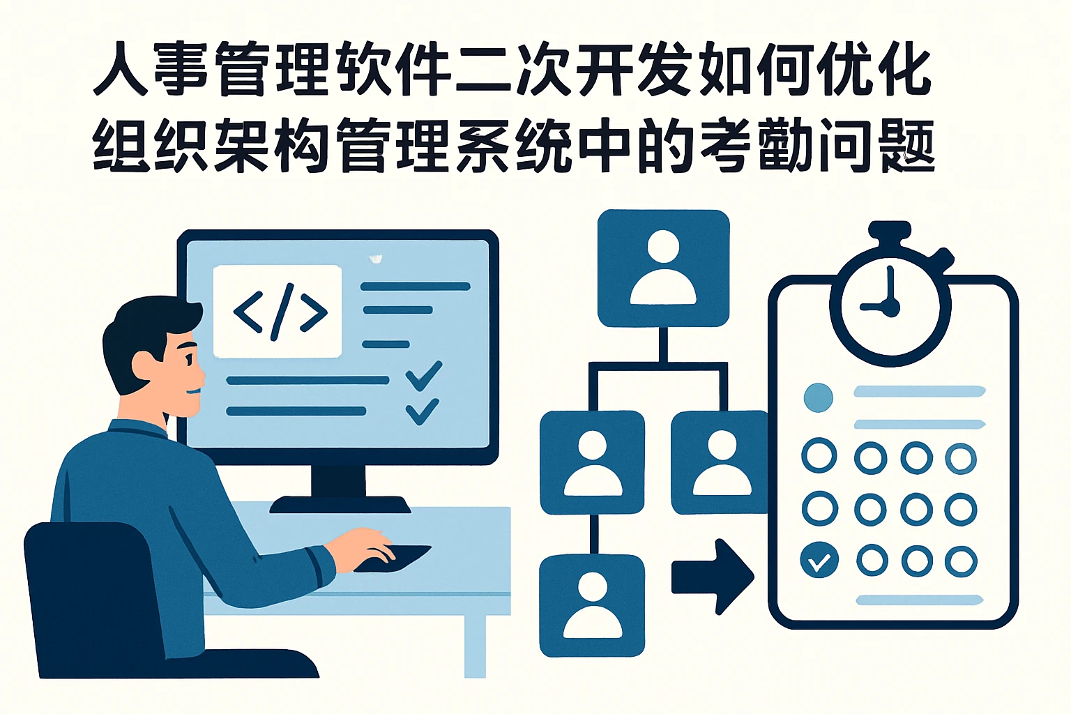 人事管理软件二次开发如何优化组织架构管理系统中的考勤问题