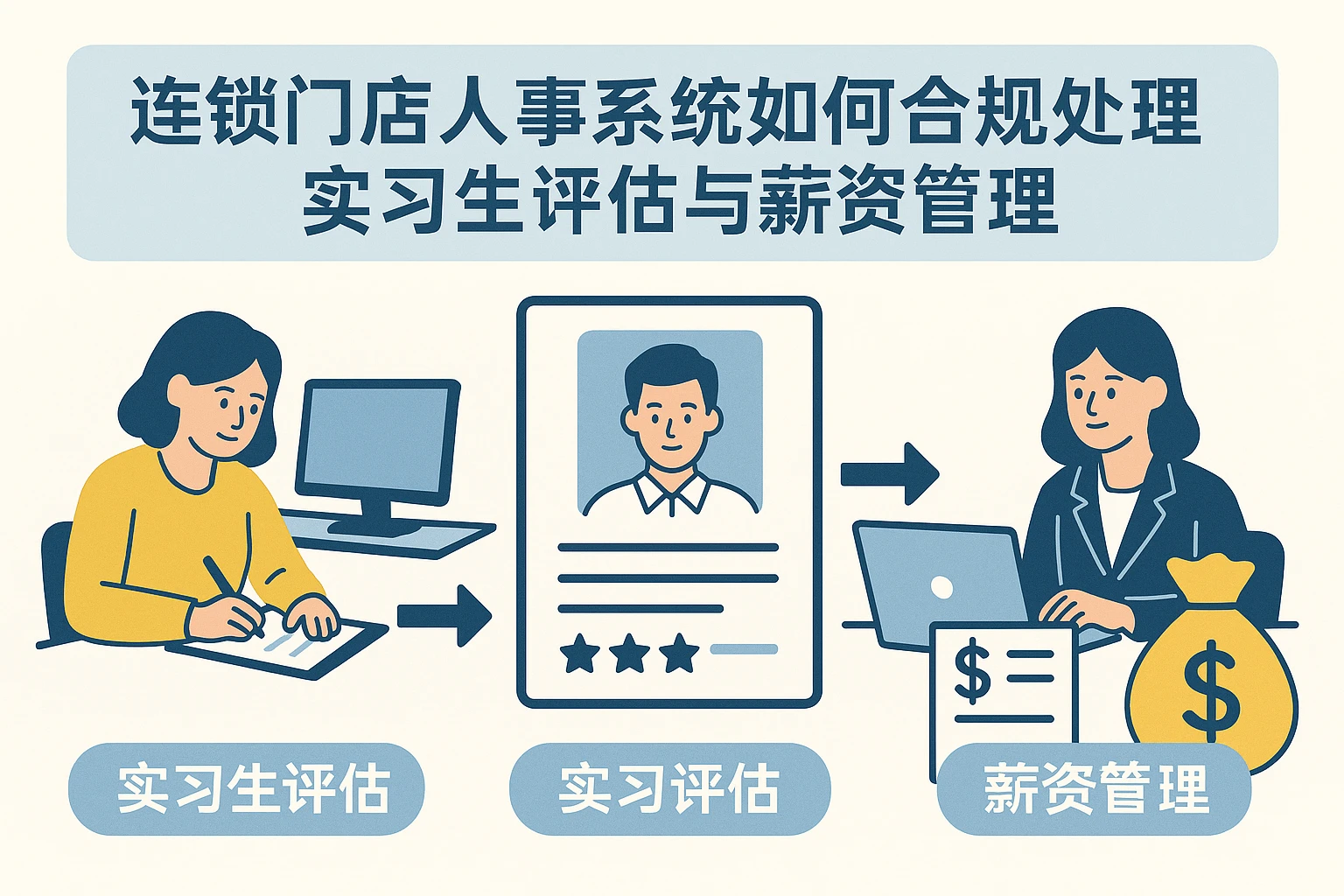 连锁门店人事系统如何合规处理实习生评估与薪资管理