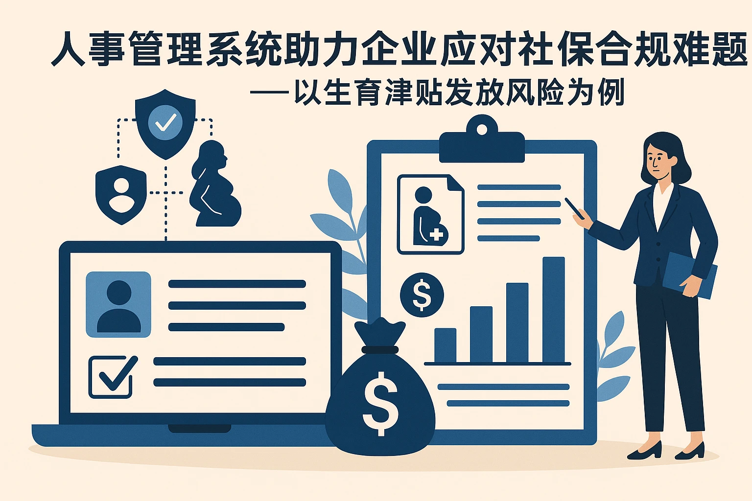 人事管理系统助力企业应对社保合规难题——以生育津贴发放风险为例