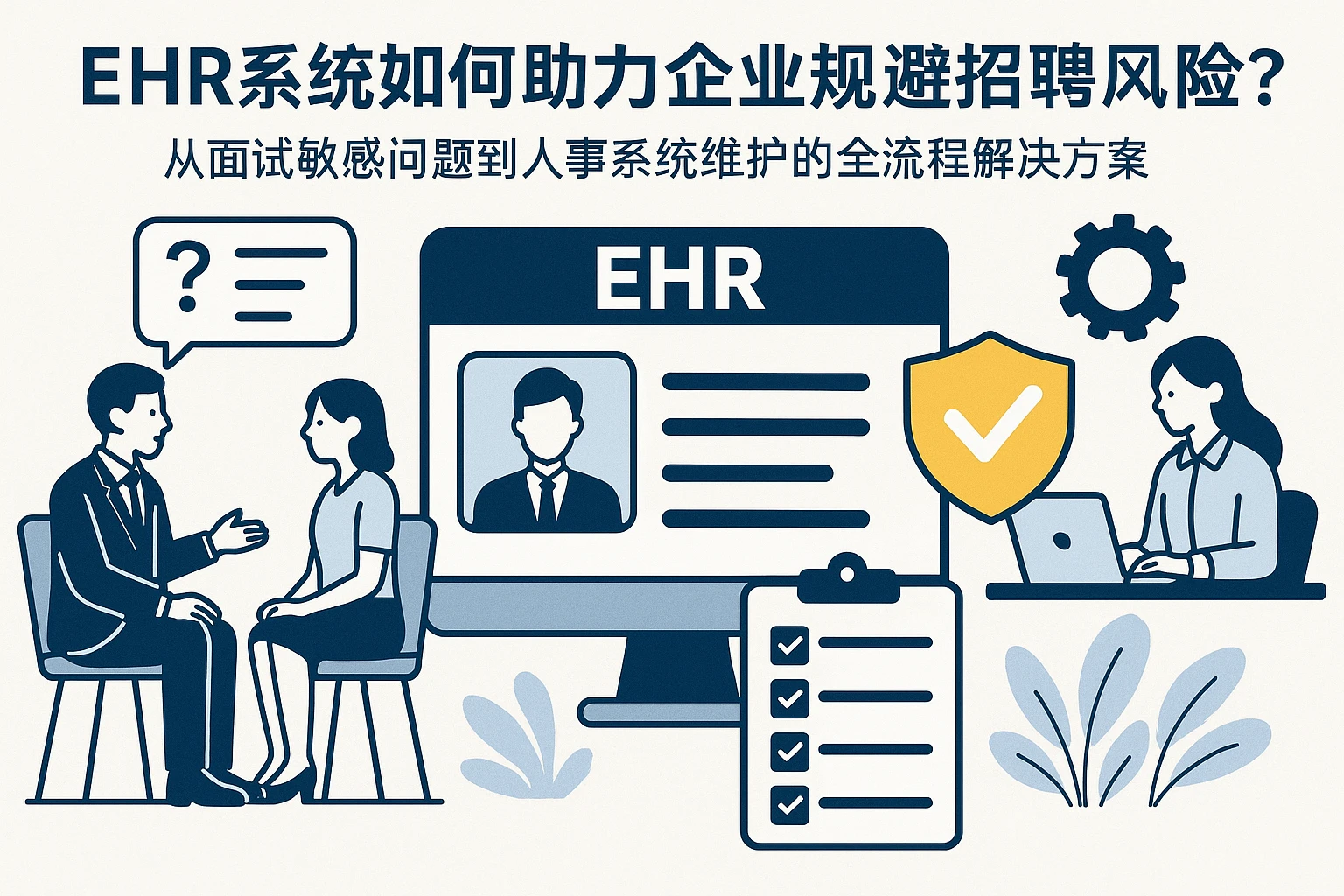 EHR系统如何助力企业规避招聘风险?从面试敏感问题到人事系统维护的全流程解决方案