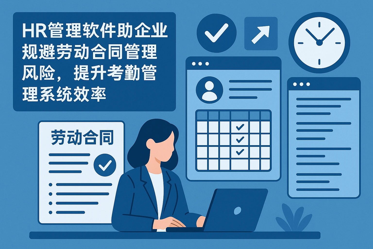 HR管理软件助力企业规避劳动合同管理风险，提升考勤管理系统效率