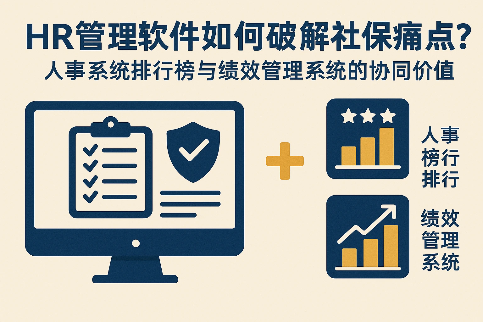 HR管理软件如何破解社保痛点？人事系统排行榜与绩效管理系统的协同价值