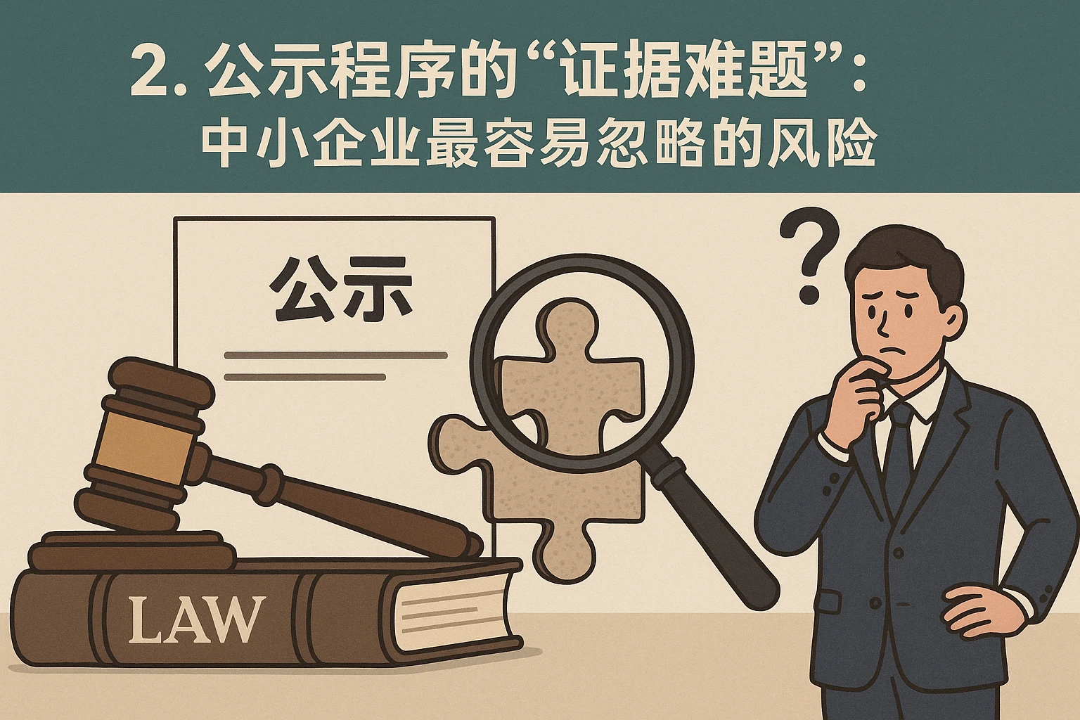 2. 公示程序的“证据难题”：中小企业最容易忽略的风险