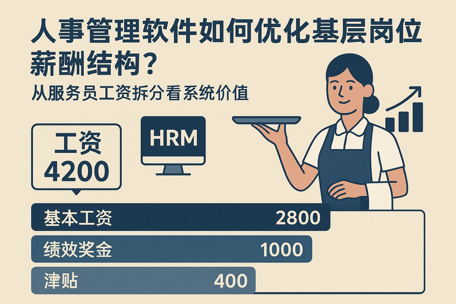 人事管理软件如何优化基层岗位薪酬结构？从服务员工资拆分看系统价值