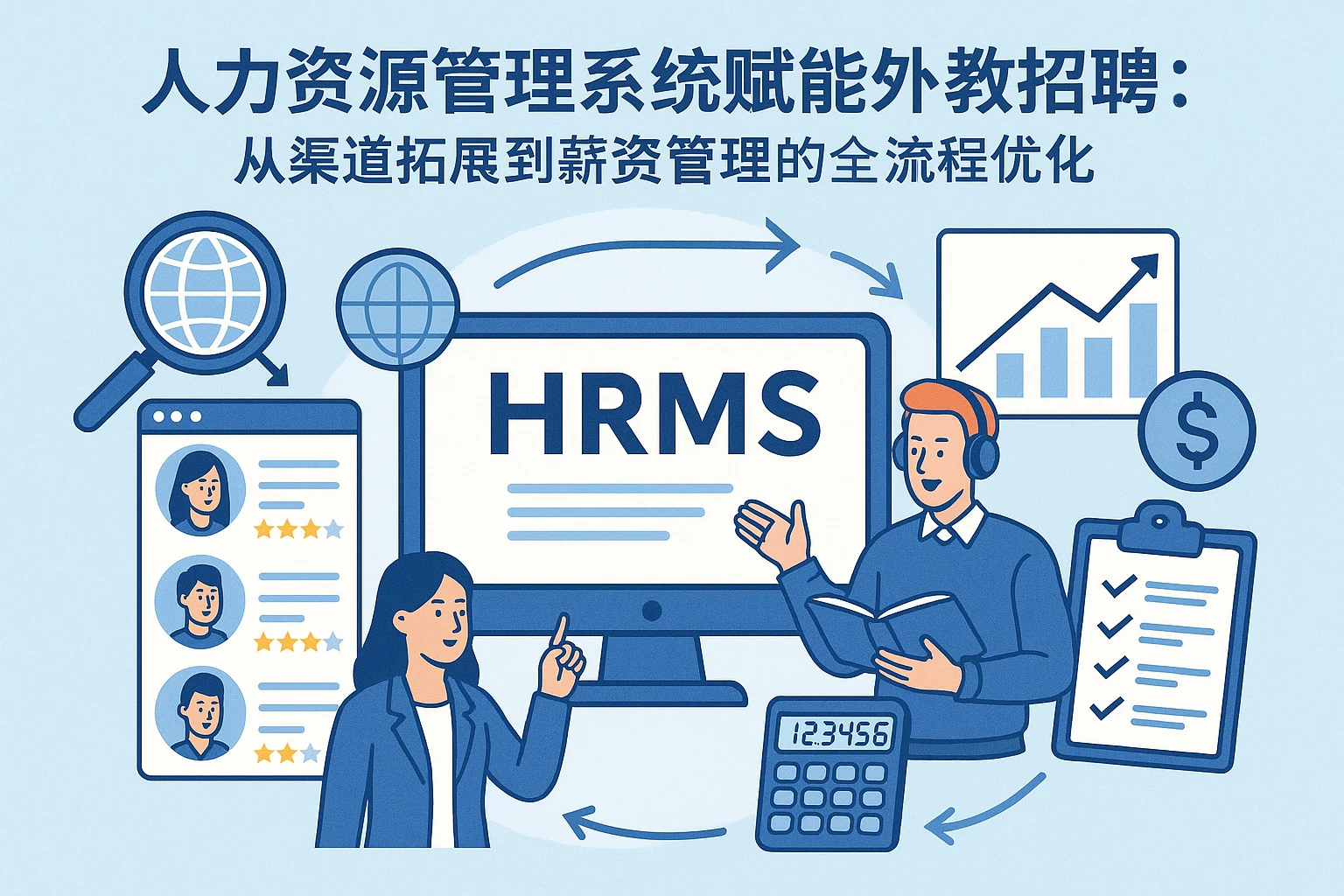 人力资源管理系统赋能外教招聘：从渠道拓展到薪资管理的全流程优化