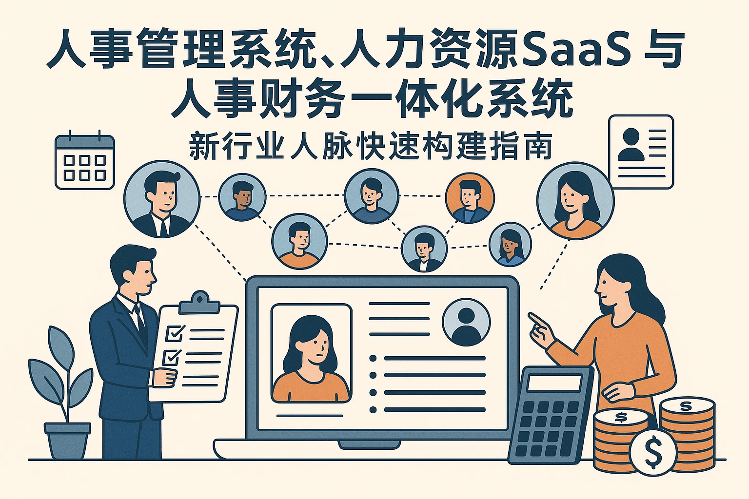 人事管理系统、人力资源SaaS与人事财务一体化系统：新行业人脉快速构建指南