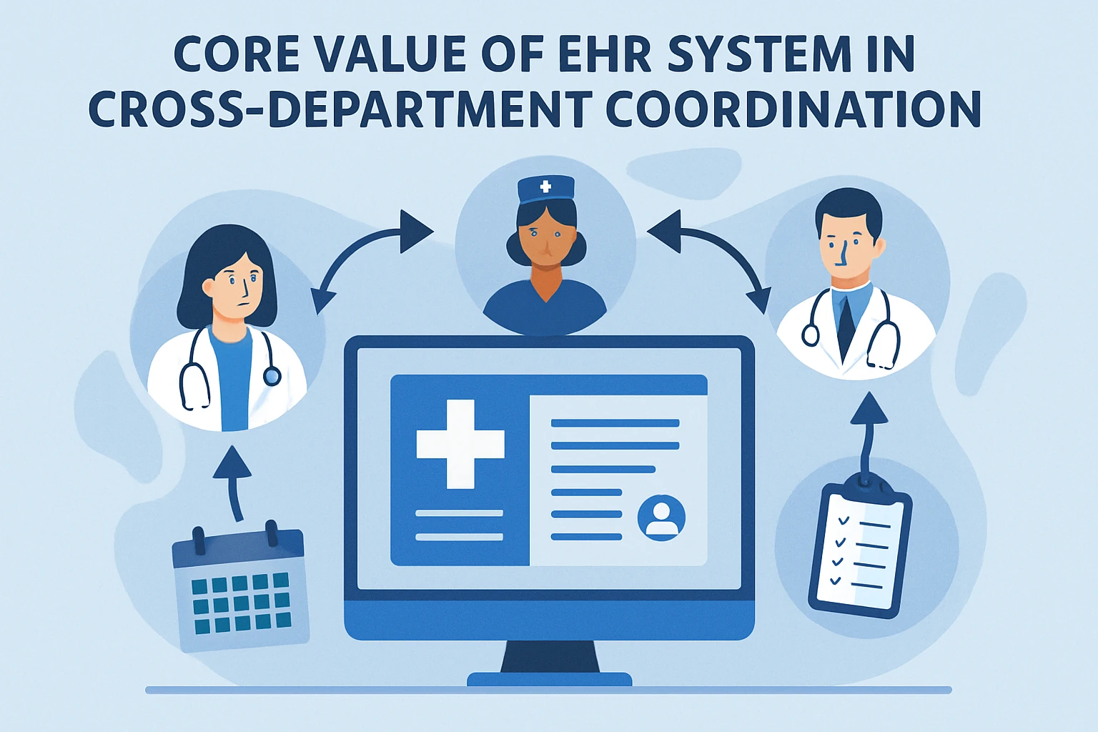 EHR系统在跨部门工作安排中的核心价值