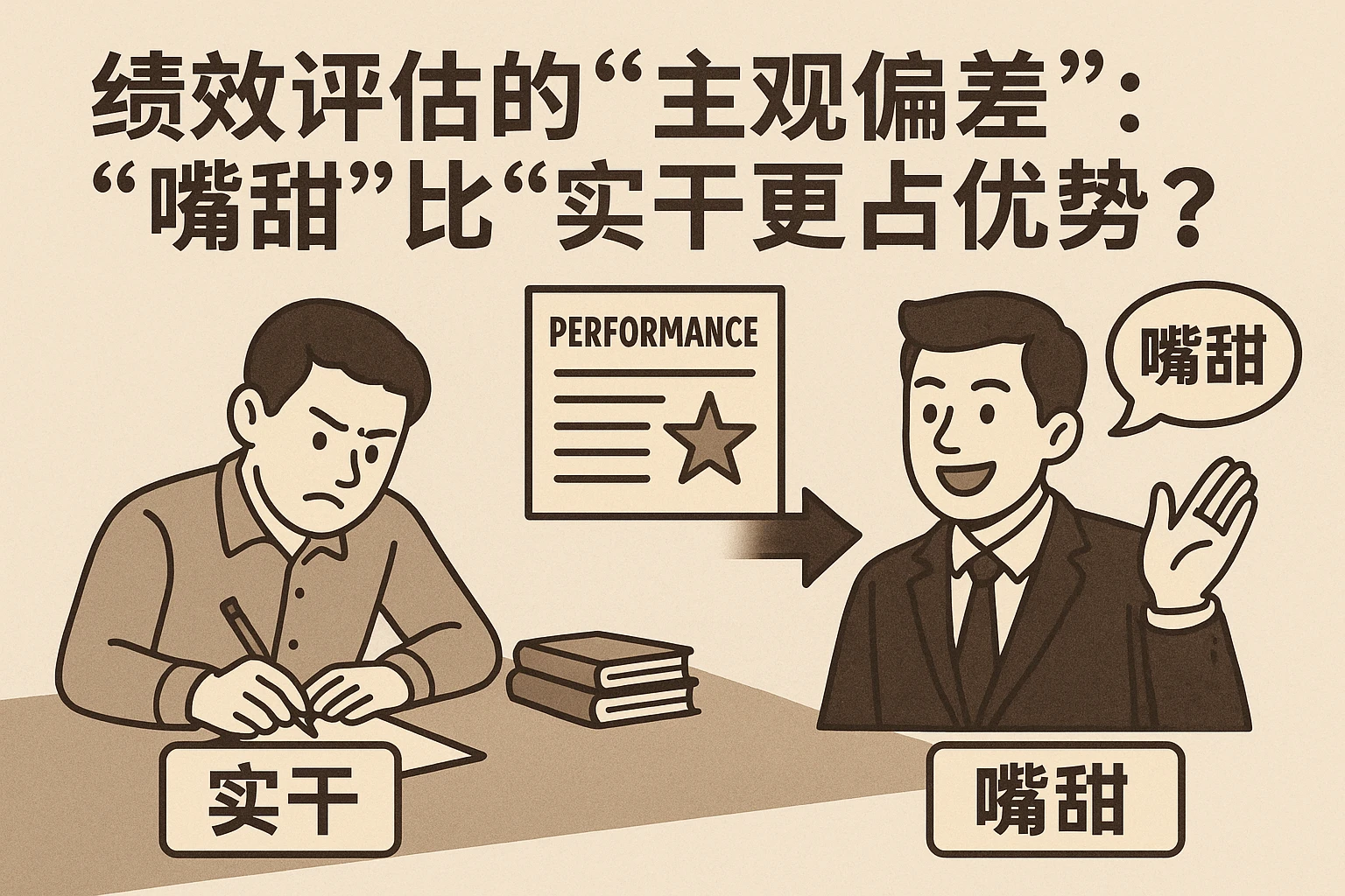 2. 绩效评估的“主观偏差”：“嘴甜”比“实干”更占优势？