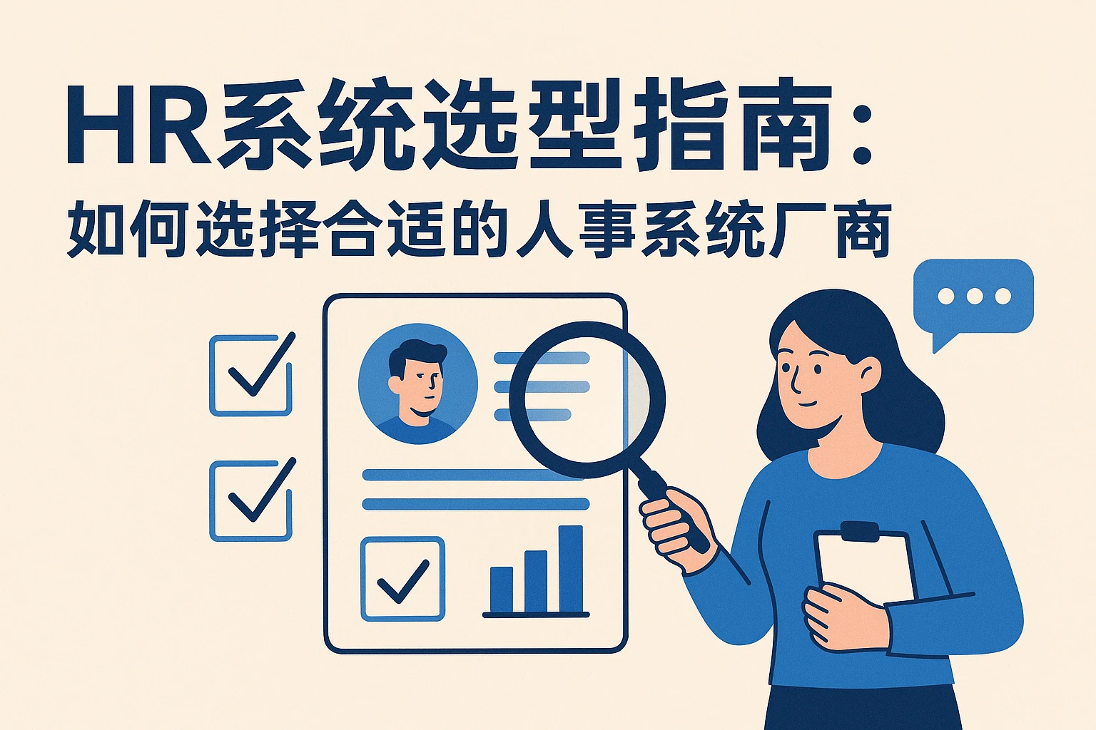 HR系统选型指南：如何选择合适的人事系统厂商