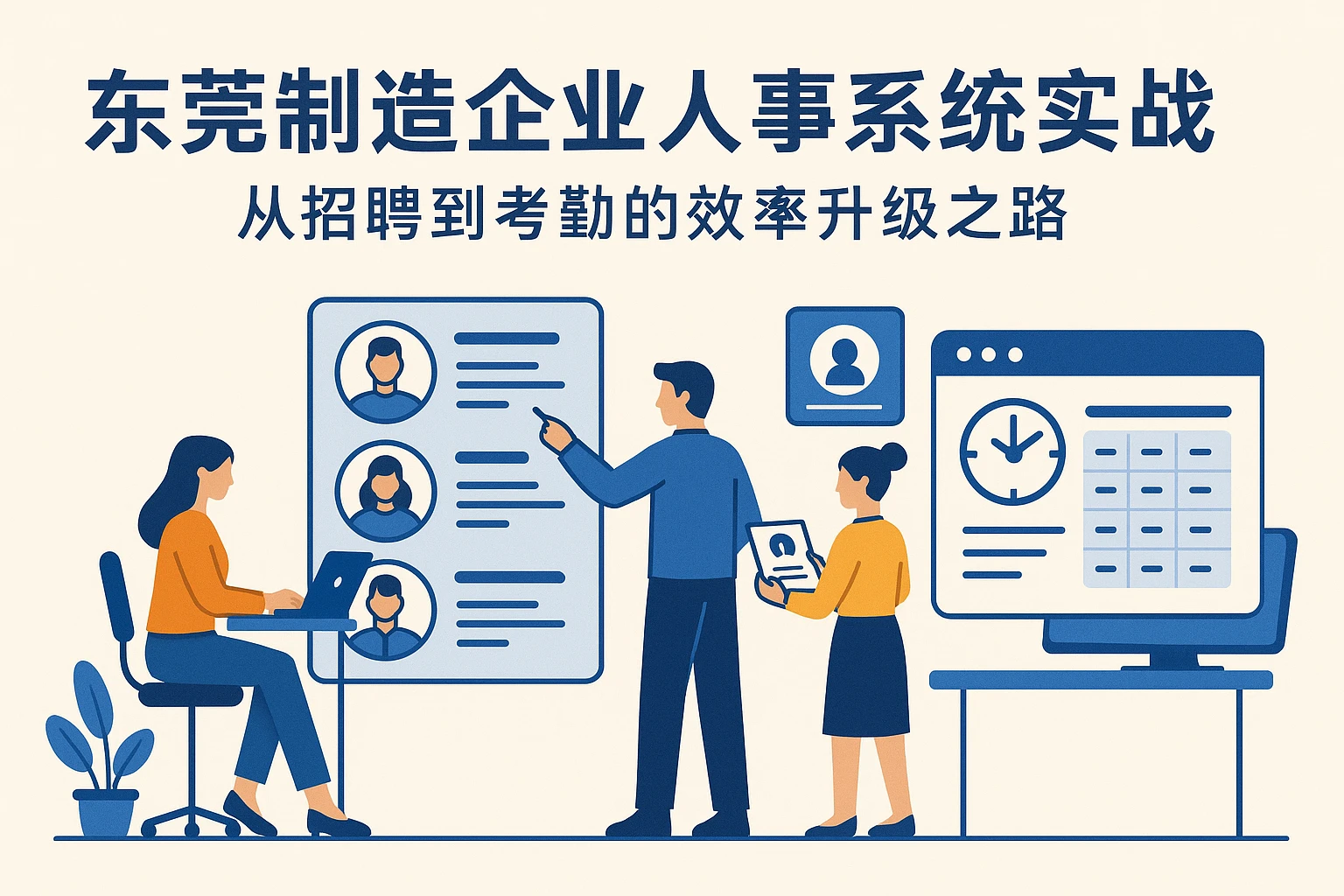 东莞制造企业人事系统实战：从招聘到考勤的效率升级之路