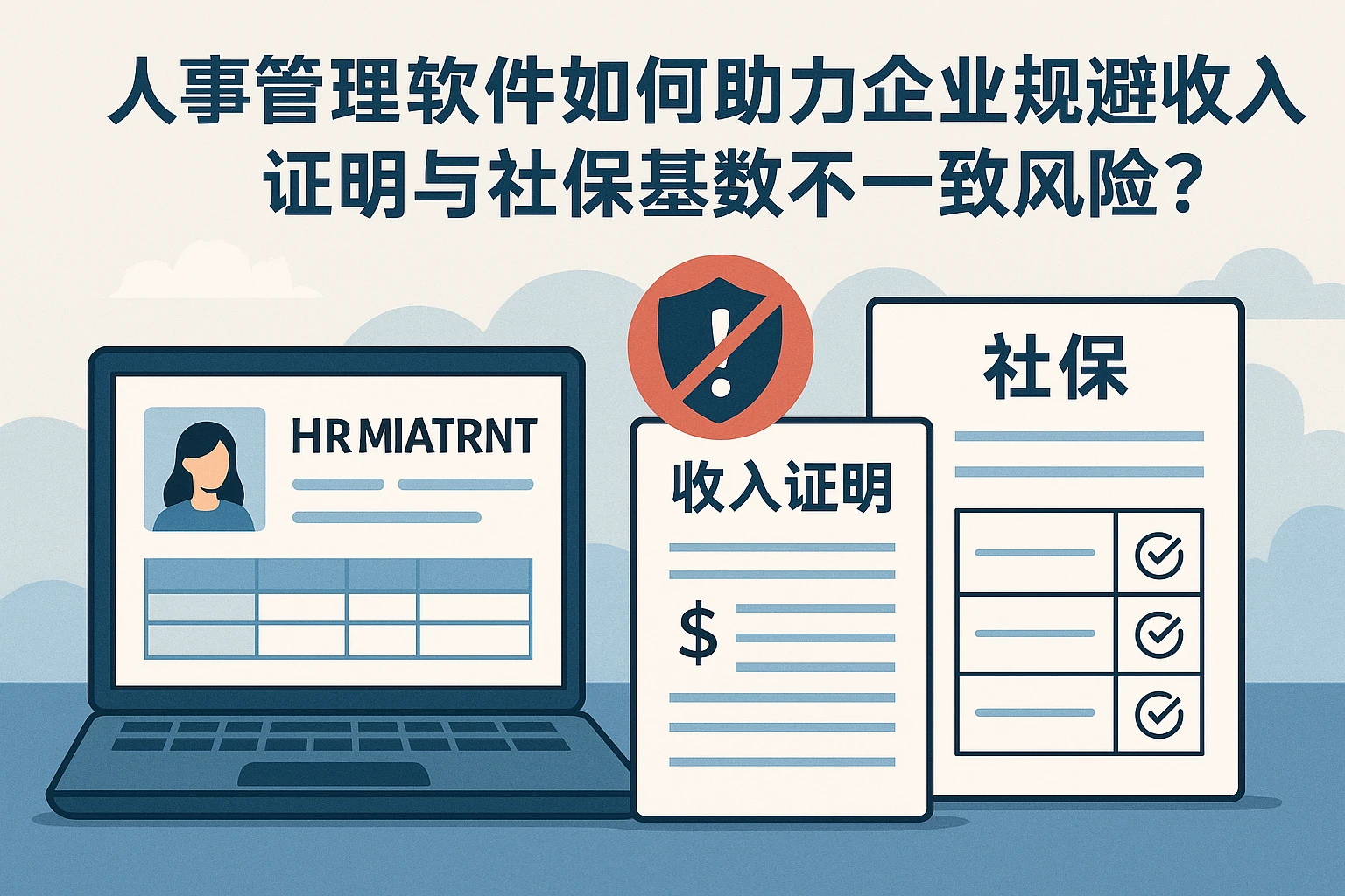 人事管理软件如何助力企业规避收入证明与社保基数不一致风险?
