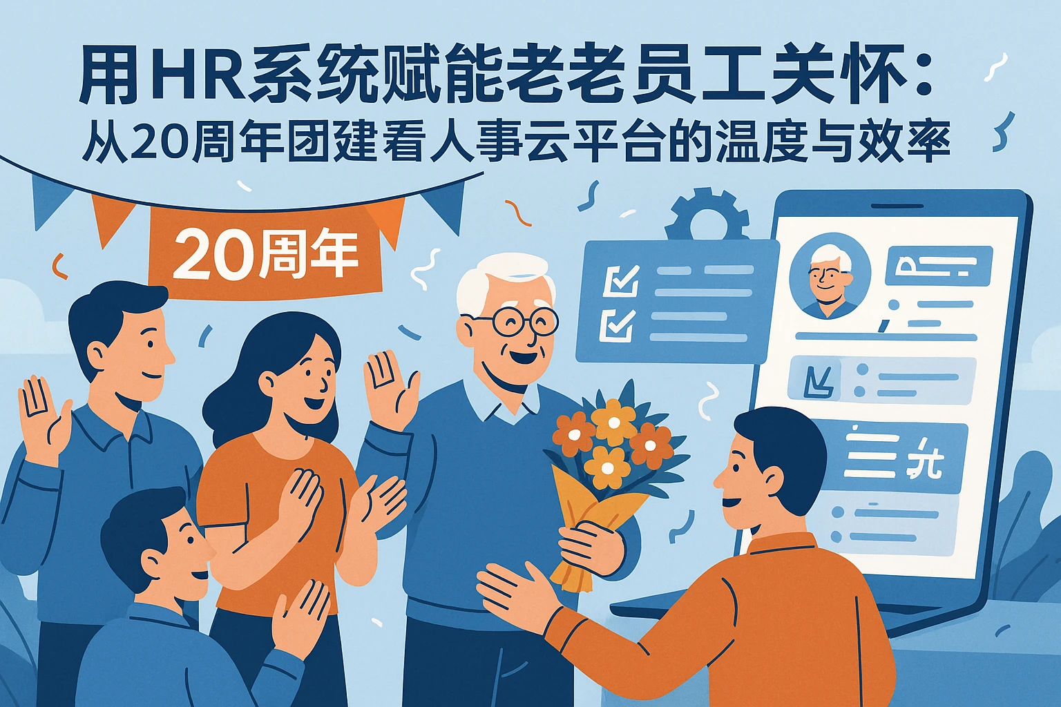 用HR系统赋能老员工关怀:从20周年团建看人事云平台的温度与效率