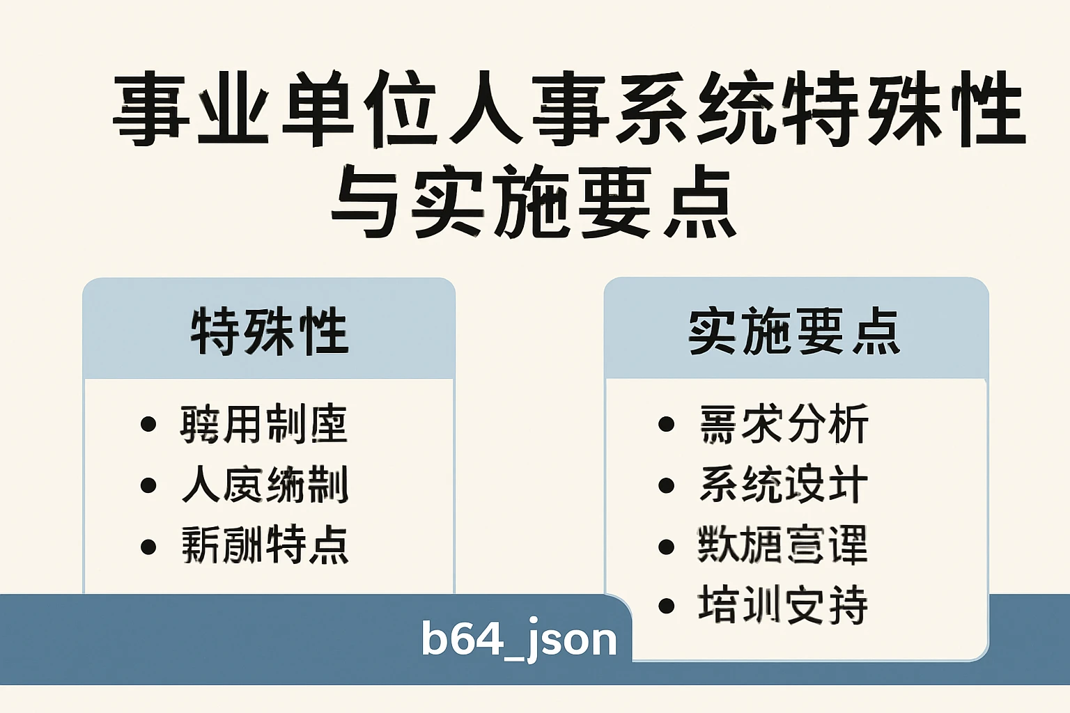 事业单位人事系统的特殊性与实施要点