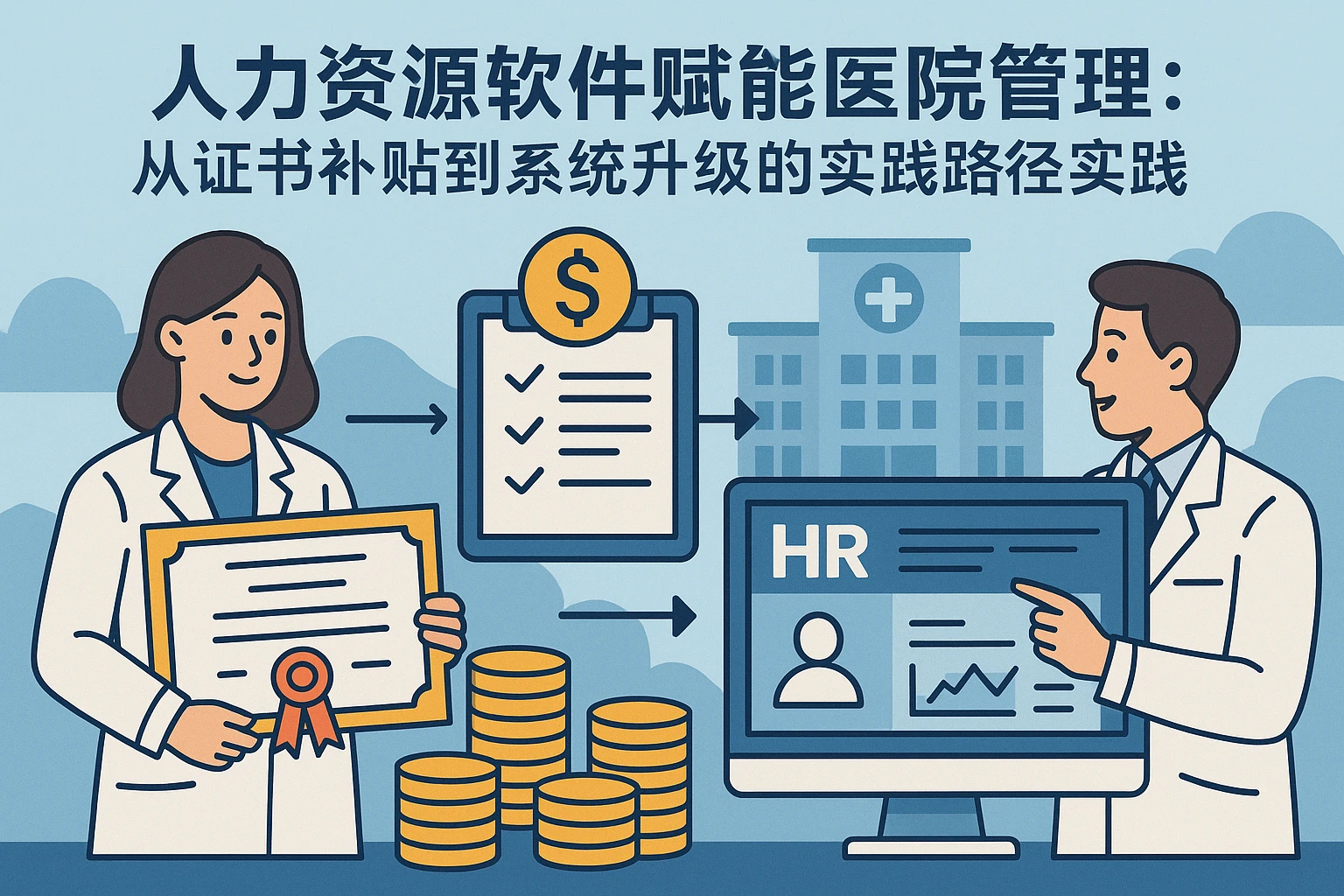人力资源软件赋能医院管理:从证书补贴到系统升级的实践路径