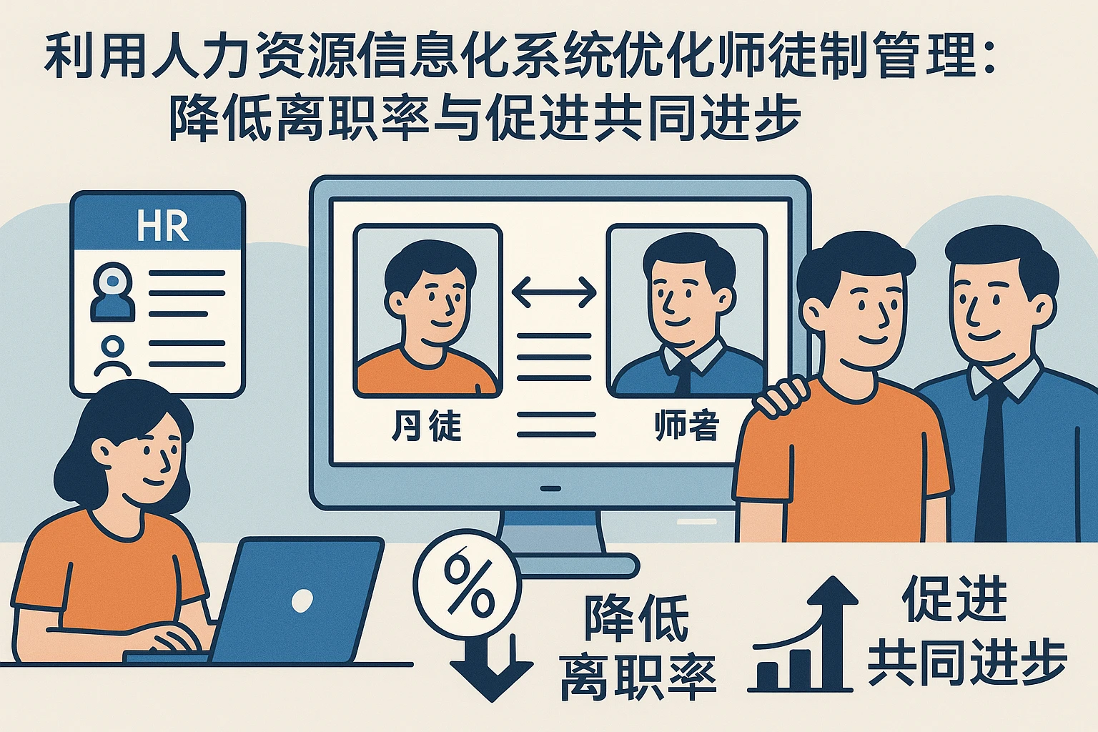 利用人力资源信息化系统优化师徒制管理：降低离职率与促进共同进步