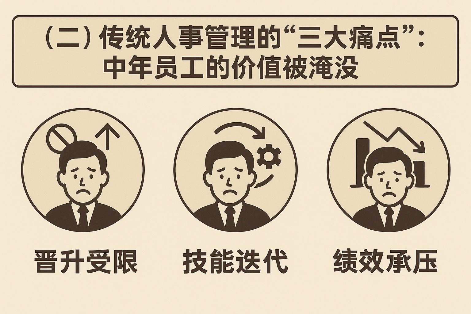 （二）传统人事管理的“三大痛点”：中年员工的价值被淹没