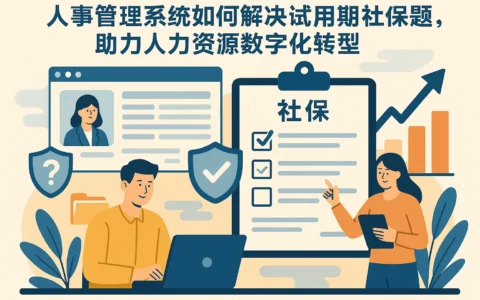 人事管理系统如何解决试用期社保难题，助力人力资源数字化转型