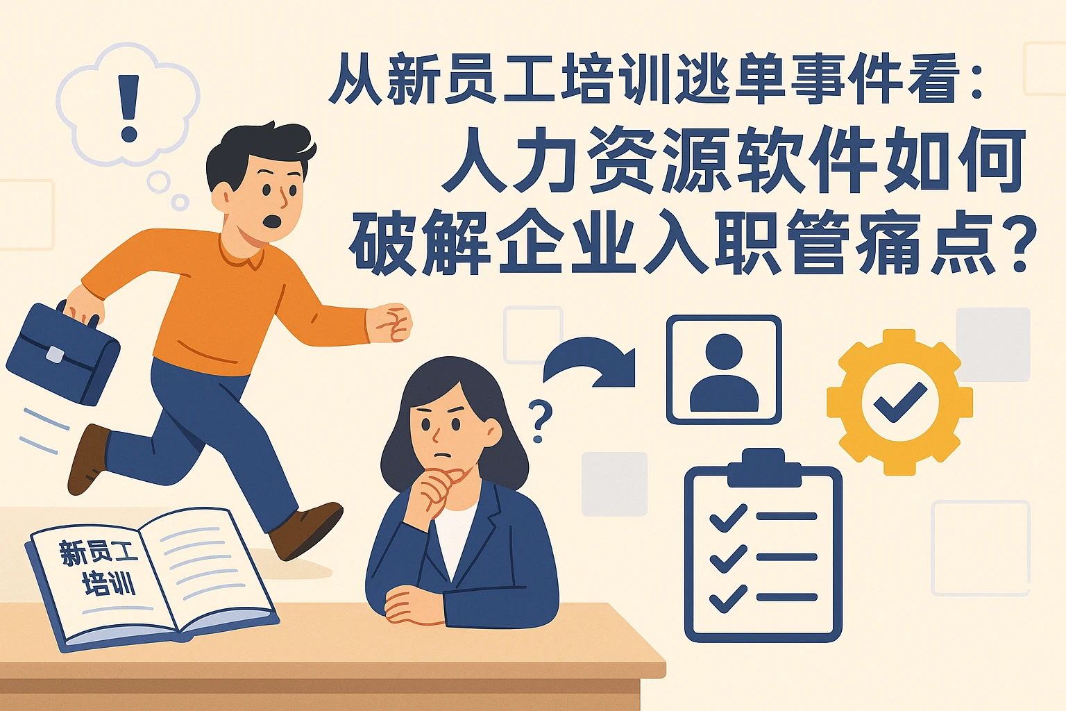 从新员工培训逃单事件看：人力资源软件如何破解企业入职管理痛点？