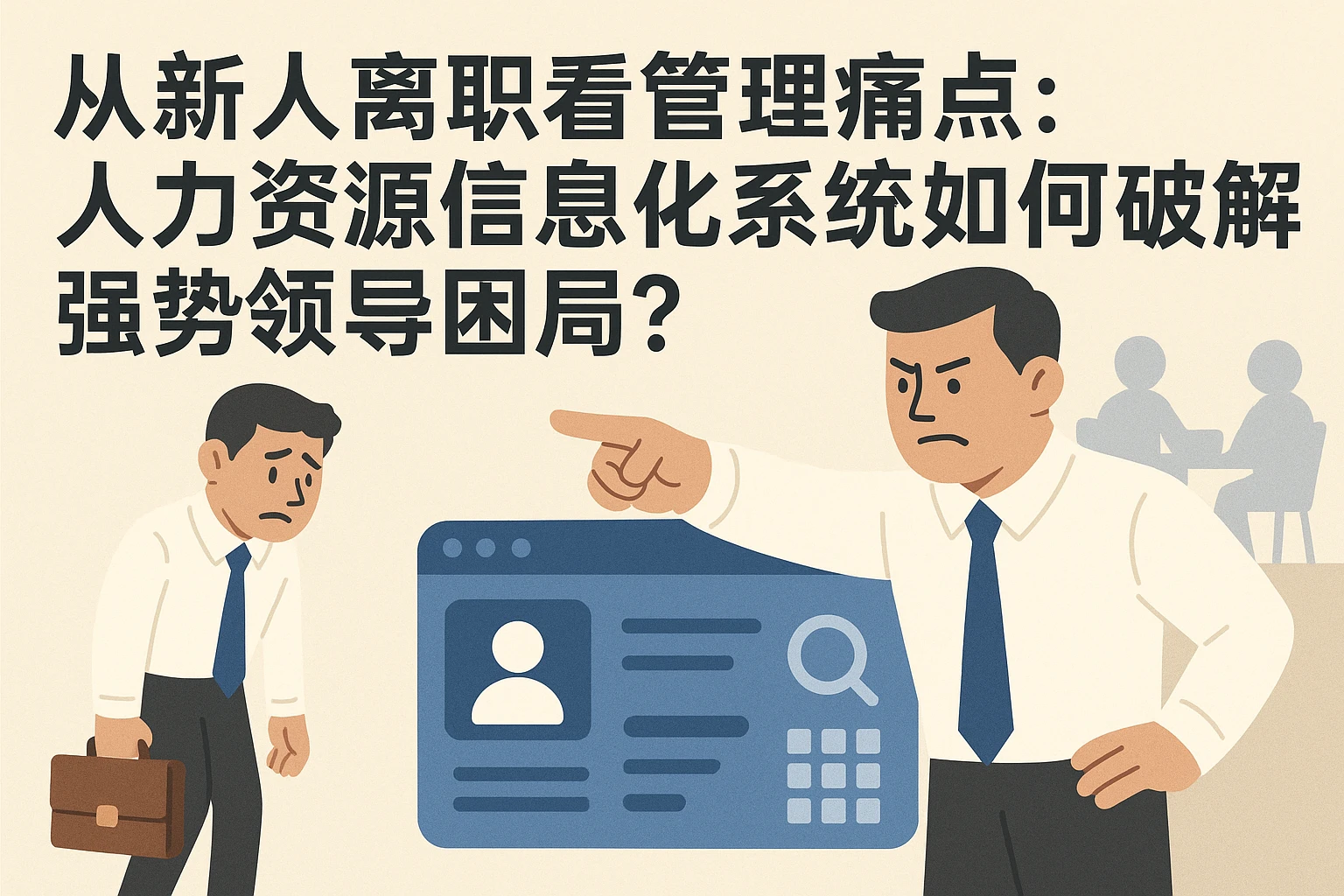 从新人离职看管理痛点:人力资源信息化系统如何破解强势领导困局?