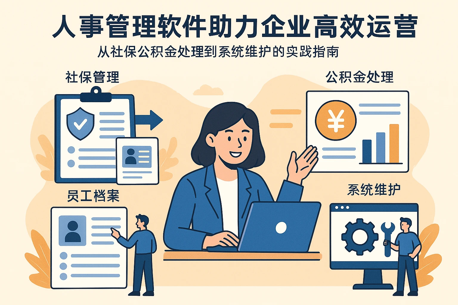 人事管理软件助力企业高效运营:从社保公积金处理到系统维护的实践指南