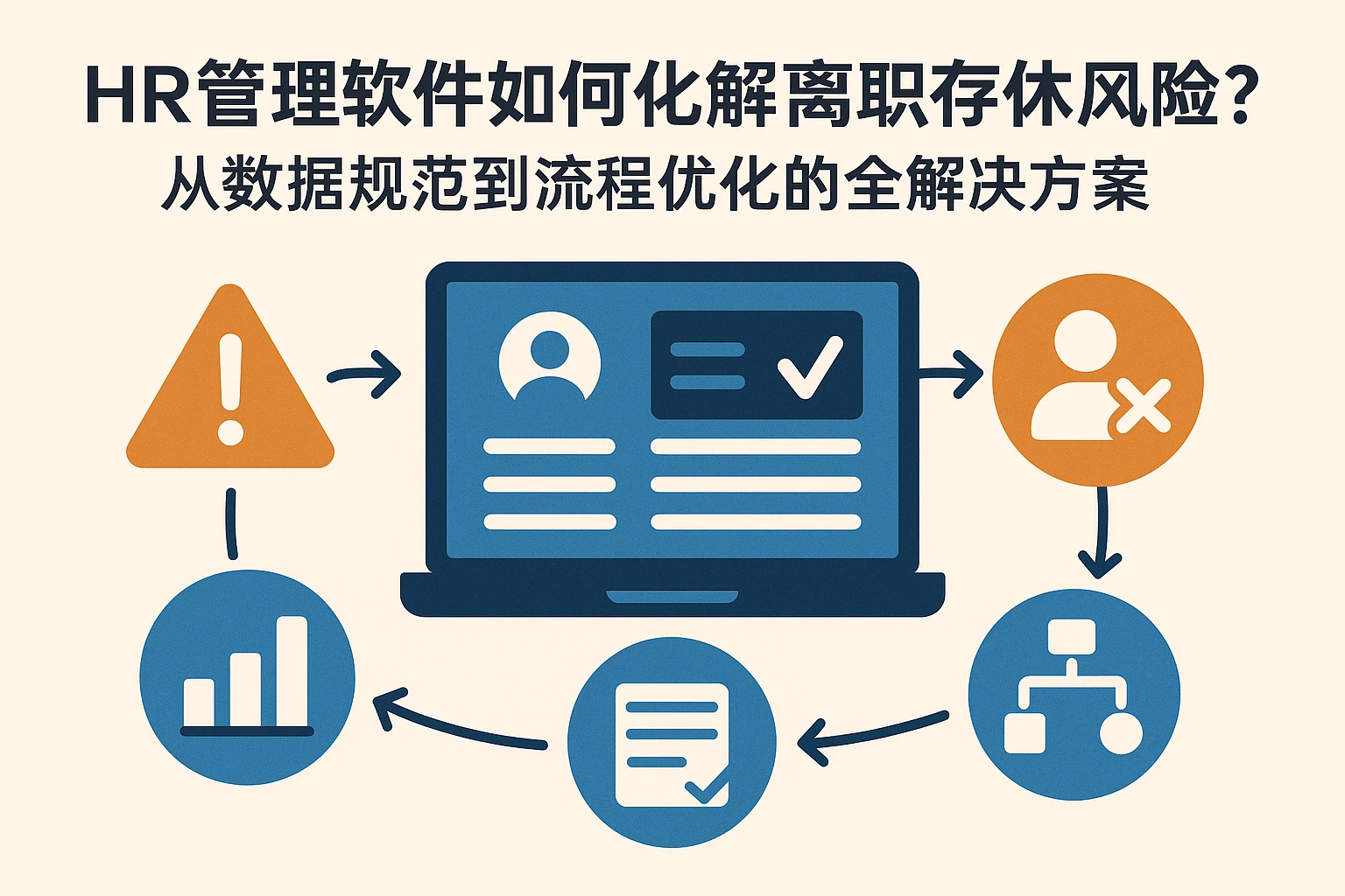 HR管理软件如何化解离职存休风险?从数据规范到流程优化的全解决方案
