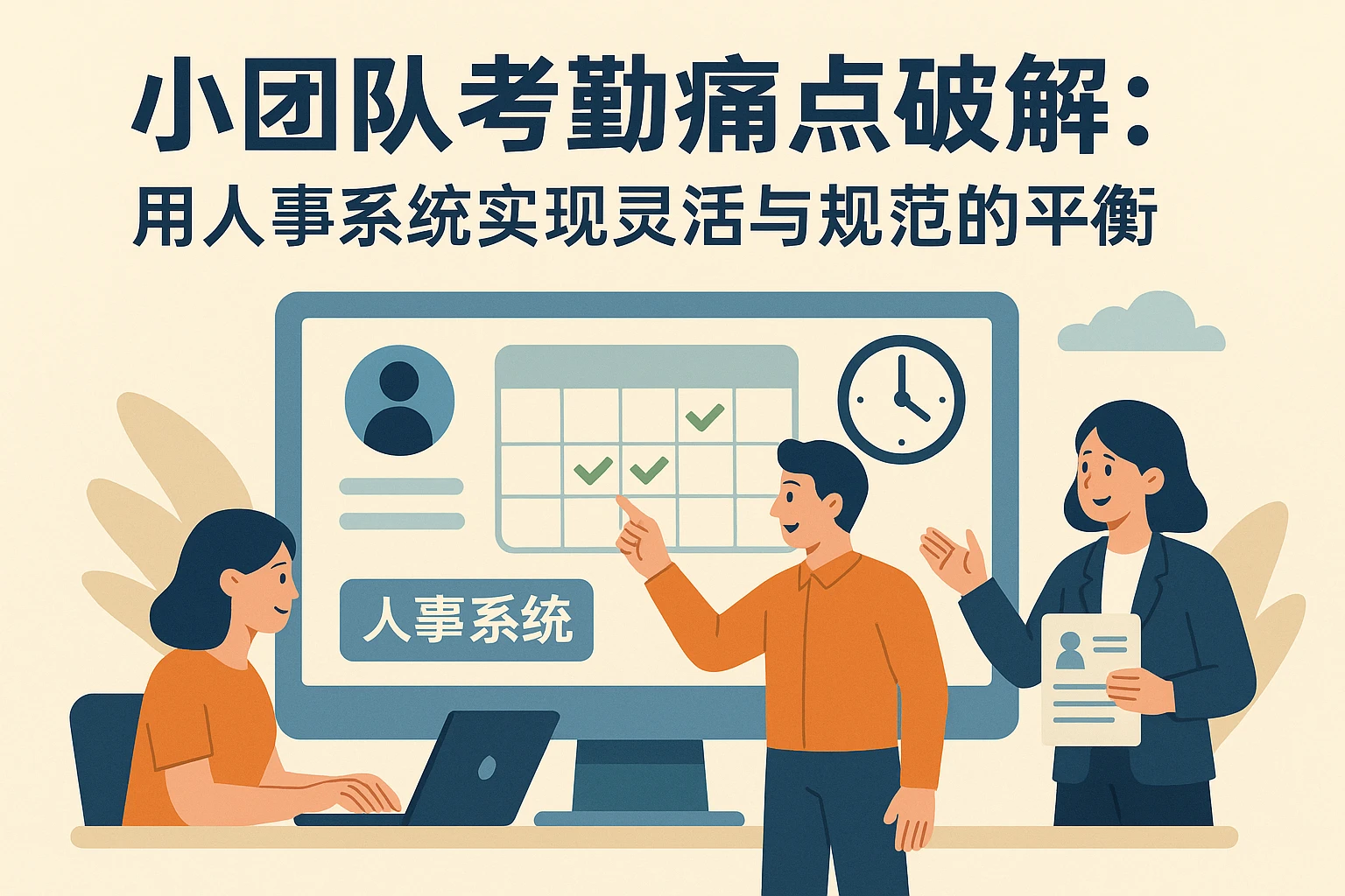 小团队考勤痛点破解:用人事系统实现灵活与规范的平衡