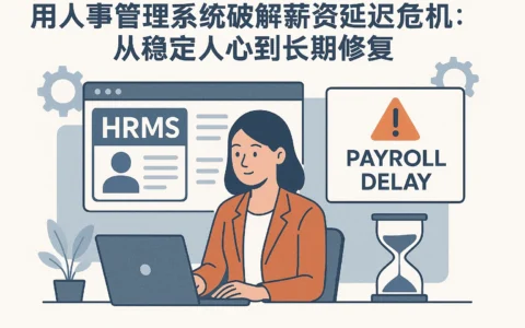 用人事管理系统破解薪资延迟危机：从稳定人心到长期修复