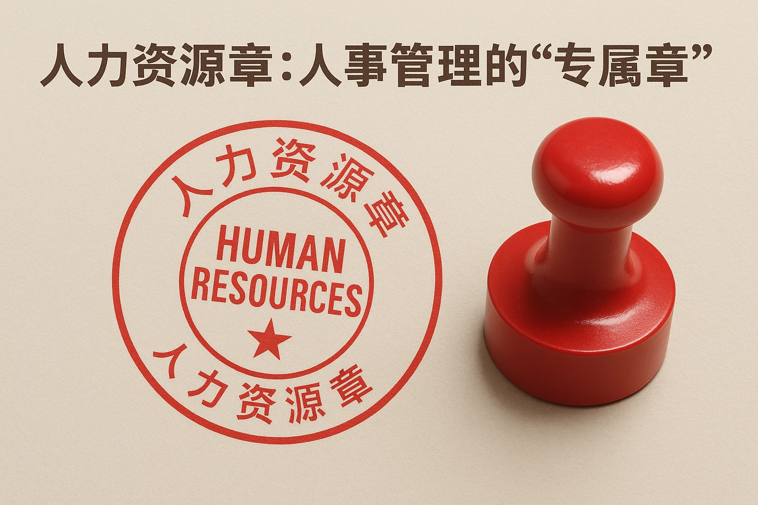 2. 人力资源章：人事管理的“专属章”