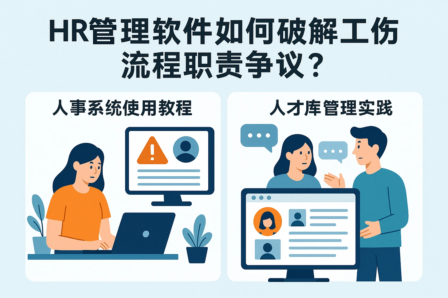 HR管理软件如何破解工伤流程职责争议？人事系统使用教程与人才库管理实践