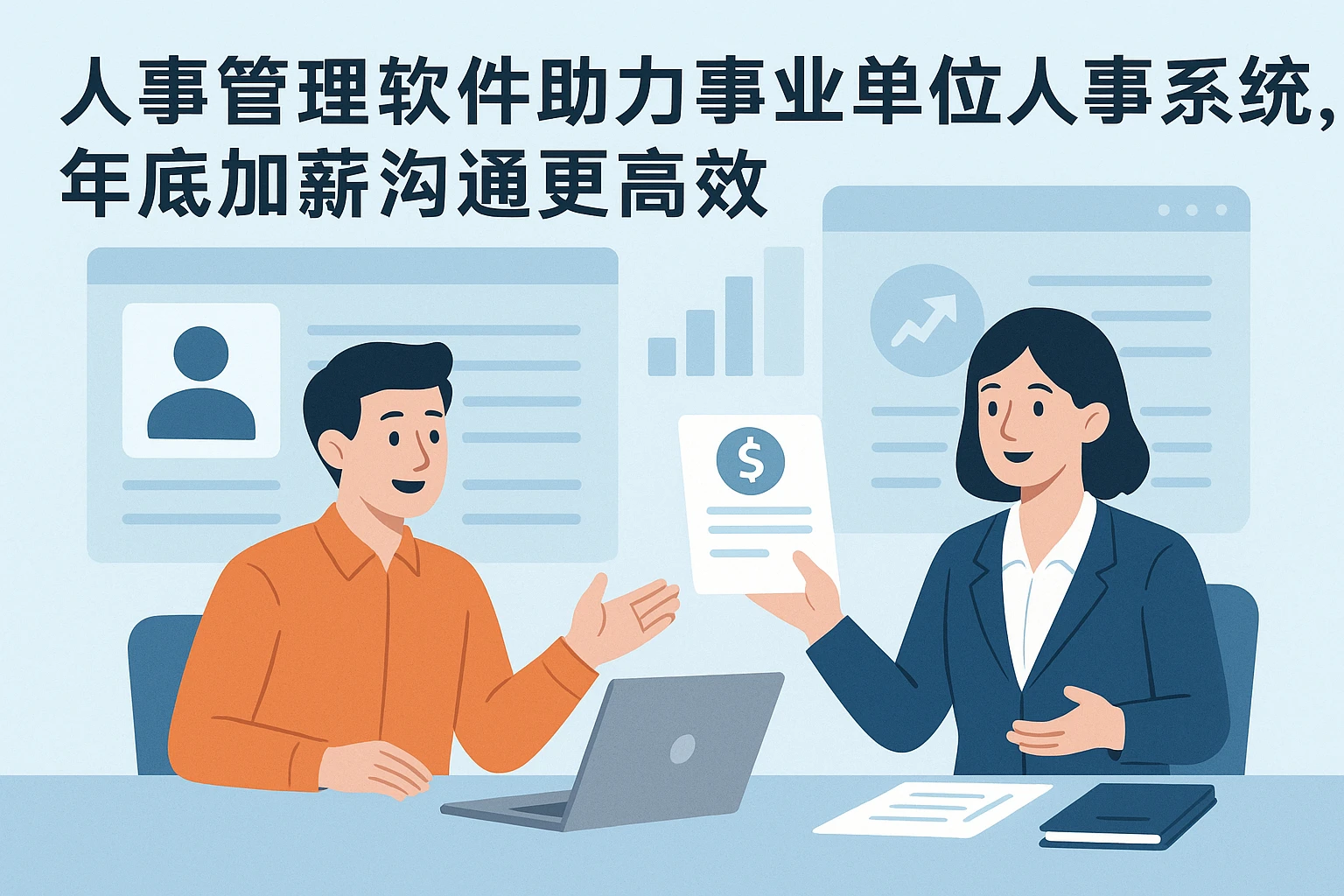 人事管理软件助力事业单位人事系统，年底加薪沟通更高效