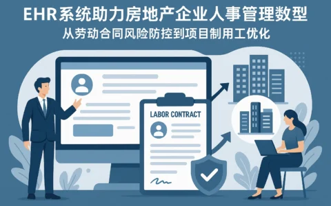 EHR系统助力房地产企业人事管理数字化转型：从劳动合同风险防控到项目制用工优化