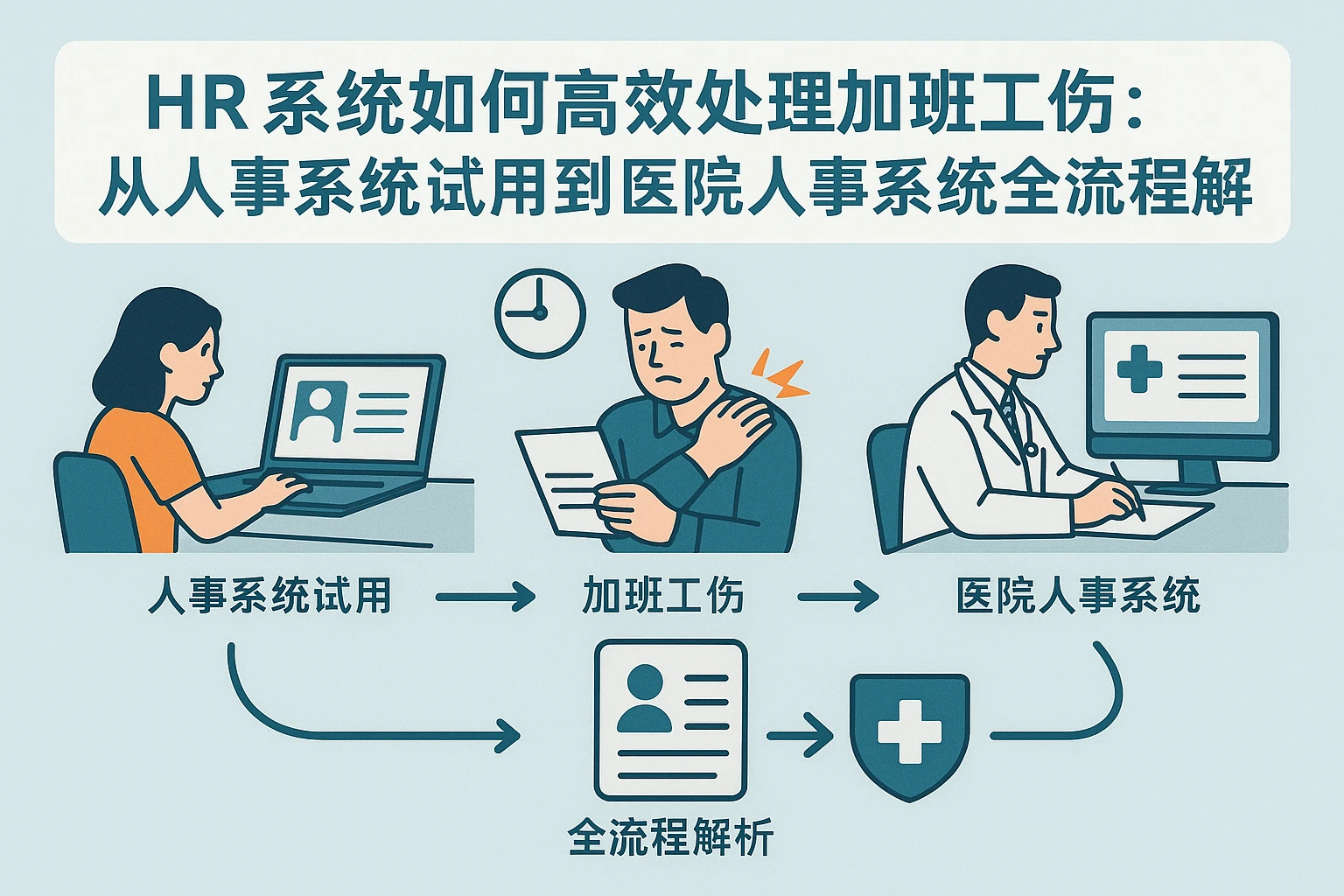 HR系统如何高效处理加班工伤:从人事系统试用到医院人事系统全流程解析