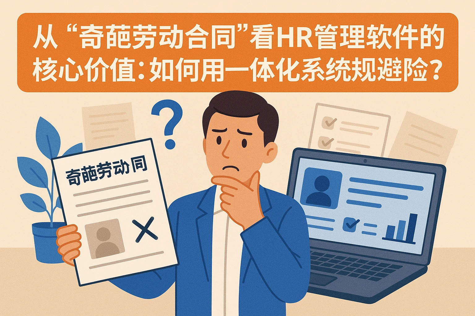 从“奇葩劳动合同”看HR管理软件的核心价值:如何用一体化系统规避风险?