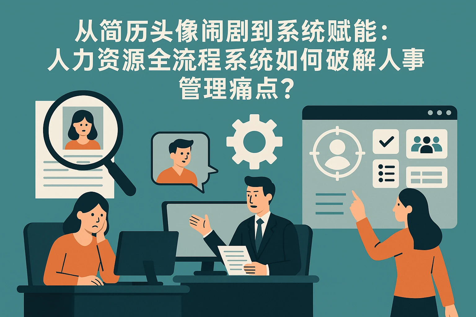 从简历头像闹剧到系统赋能:人力资源全流程系统如何破解人事管理痛点?