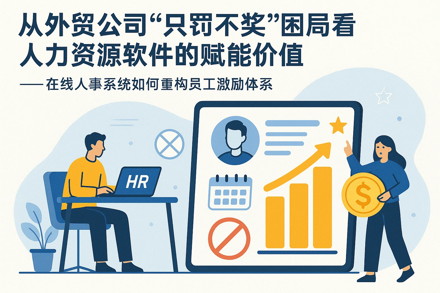 从外贸公司“只罚不奖”困局看人力资源软件的赋能价值——在线人事系统如何重构员工激励体系