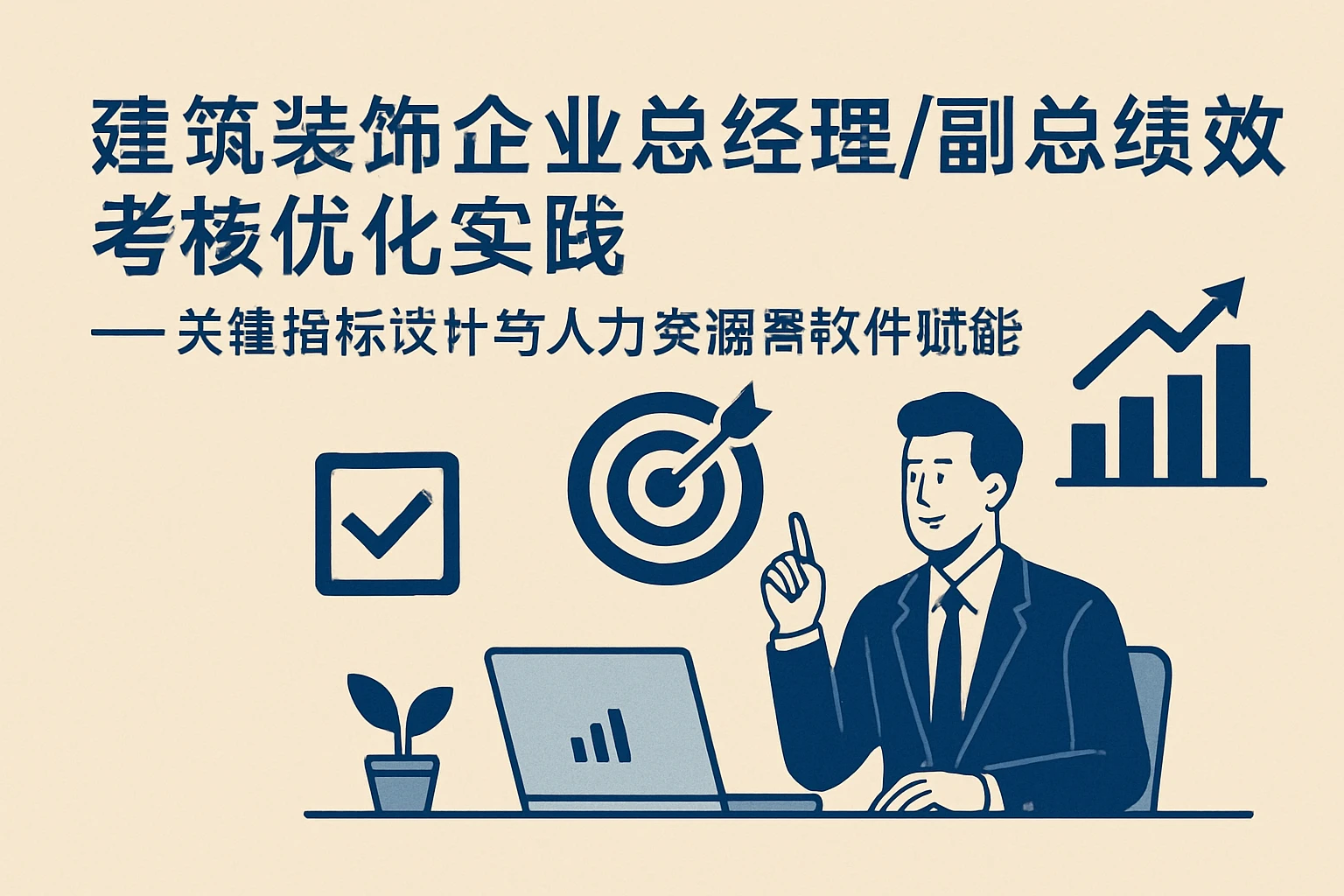 建筑装饰企业总经理/副总绩效考核优化实践——关键指标设计与人力资源软件赋能