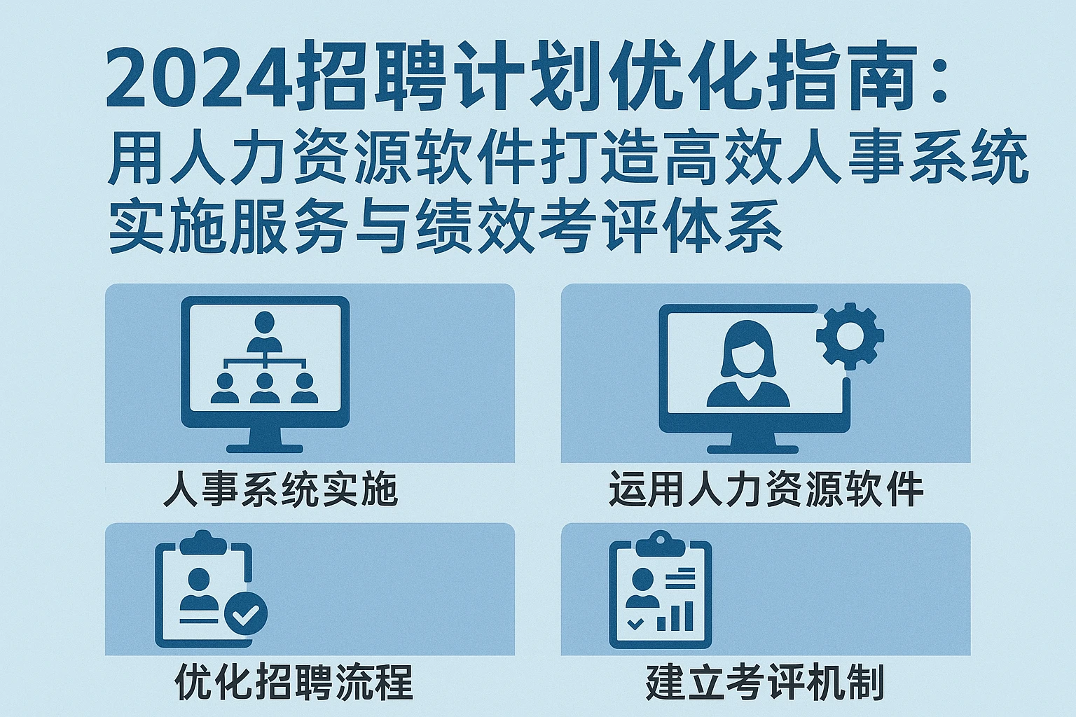 2024招聘计划优化指南：用人力资源软件打造高效人事系统实施服务与绩效考评体系