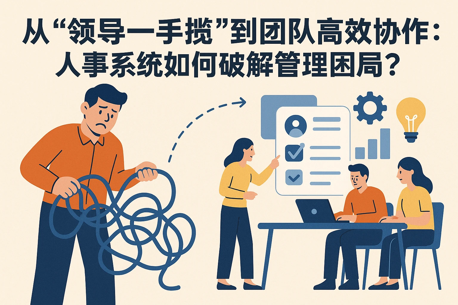 从“领导一手揽”到“团队高效协作”：人事系统如何破解管理困局？