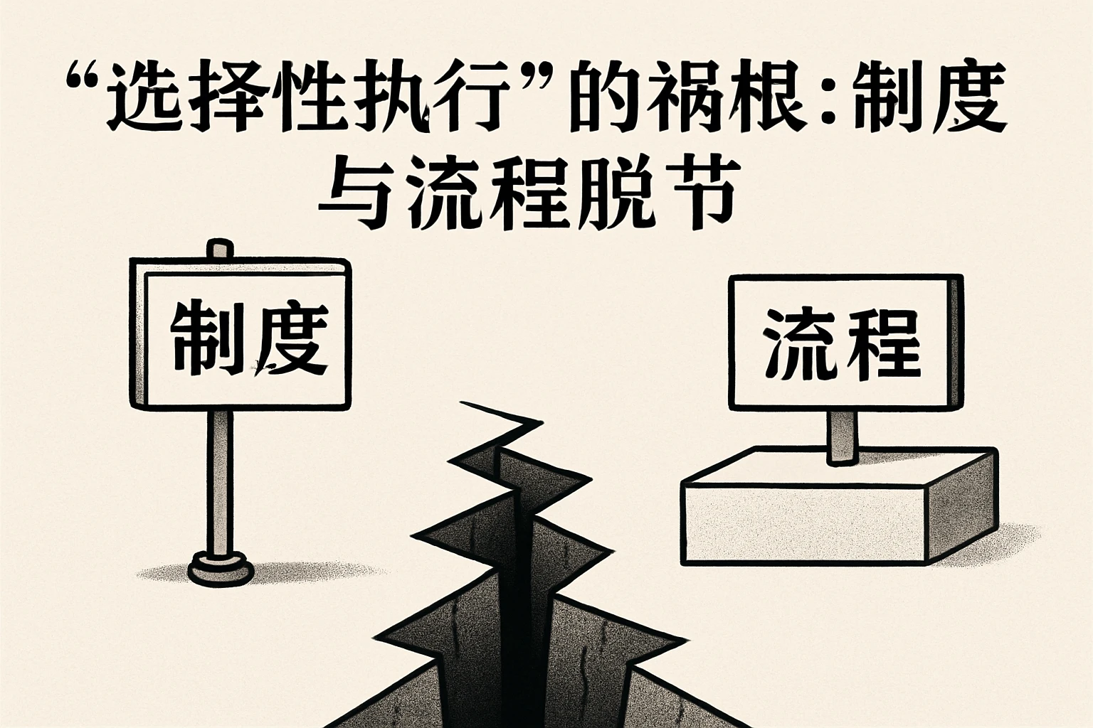 2. “选择性执行”的祸根:制度与流程脱节