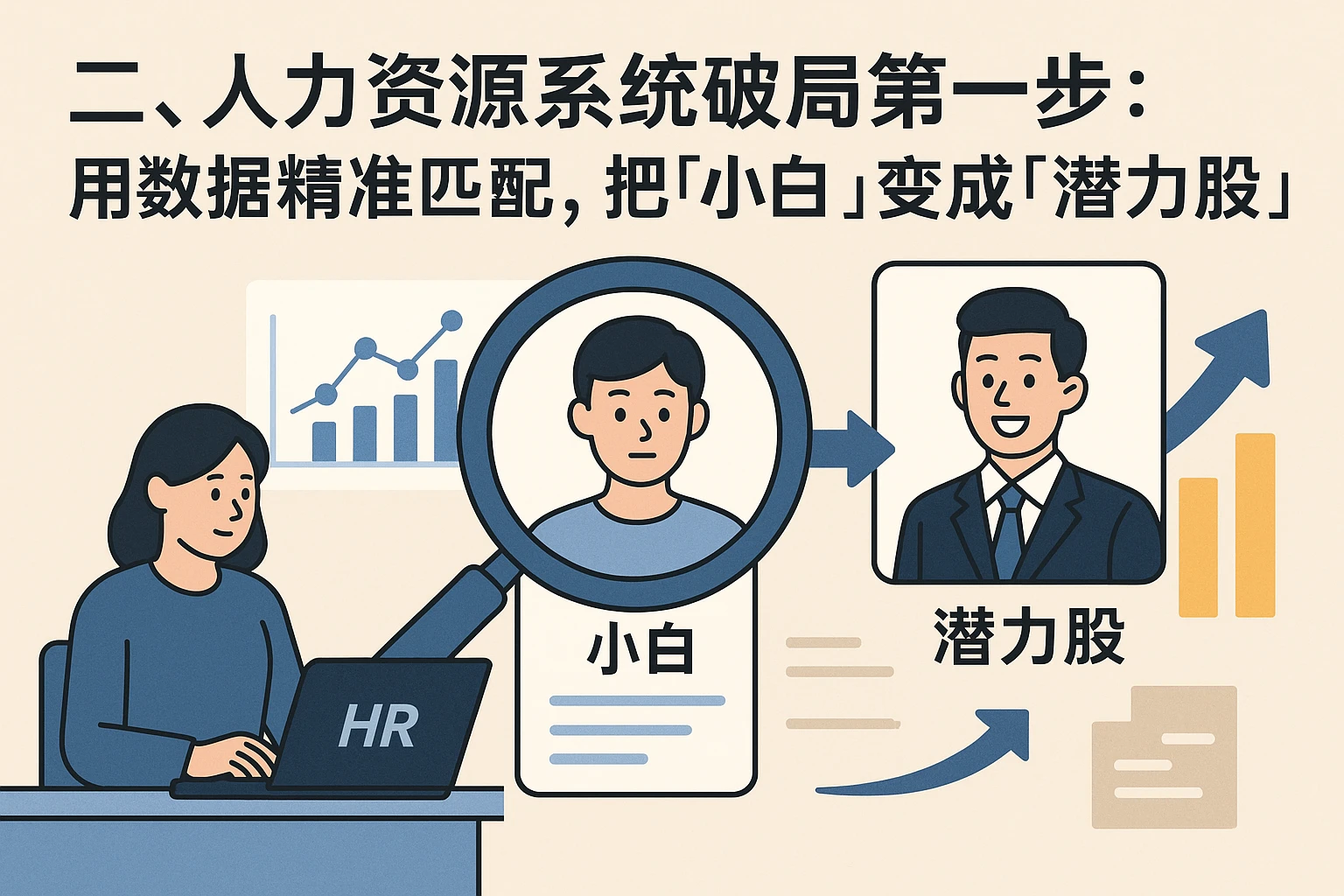 二、人力资源系统破局第一步：用数据精准匹配，把“小白”变成“潜力股”
